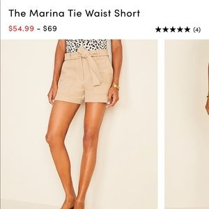 Ann Taylor Tie Waist shorts